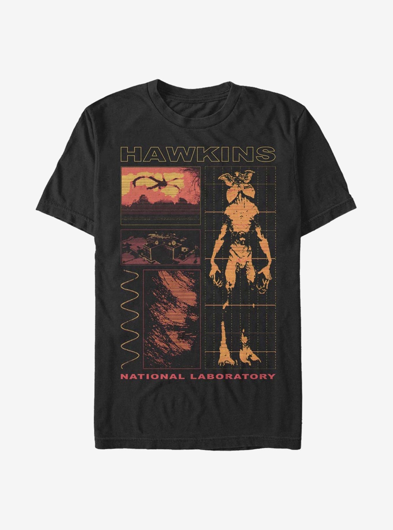 Extra Soft Stranger Things Hawkins Lab T-Shirt, BLACK, hi-res