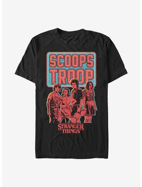 Stranger Things Scoops Troop In Red Extra Soft T-Shirt, , hi-res