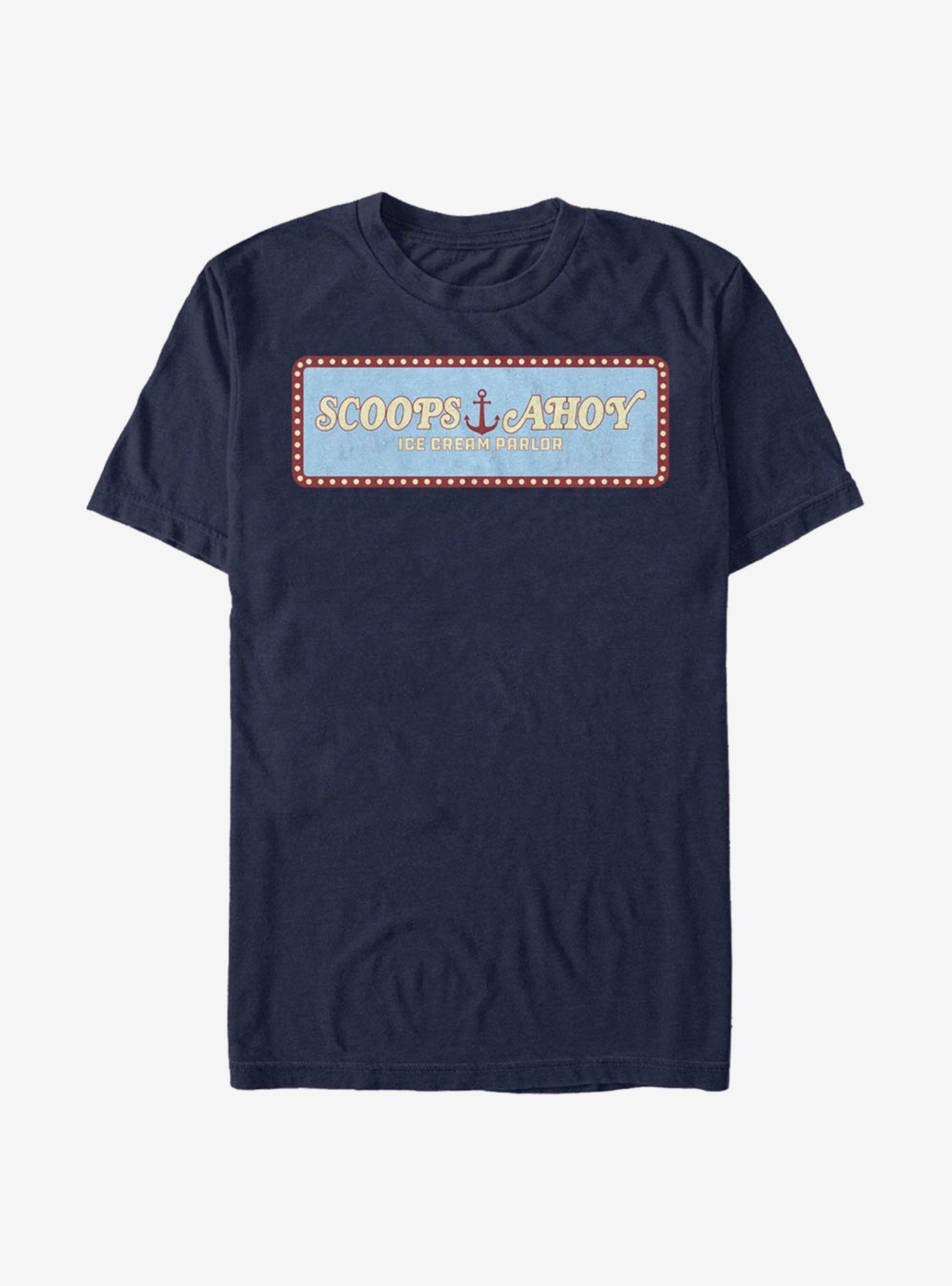 Extra Soft Stranger Things Scoops Ahoy Panel T-Shirt, , hi-res