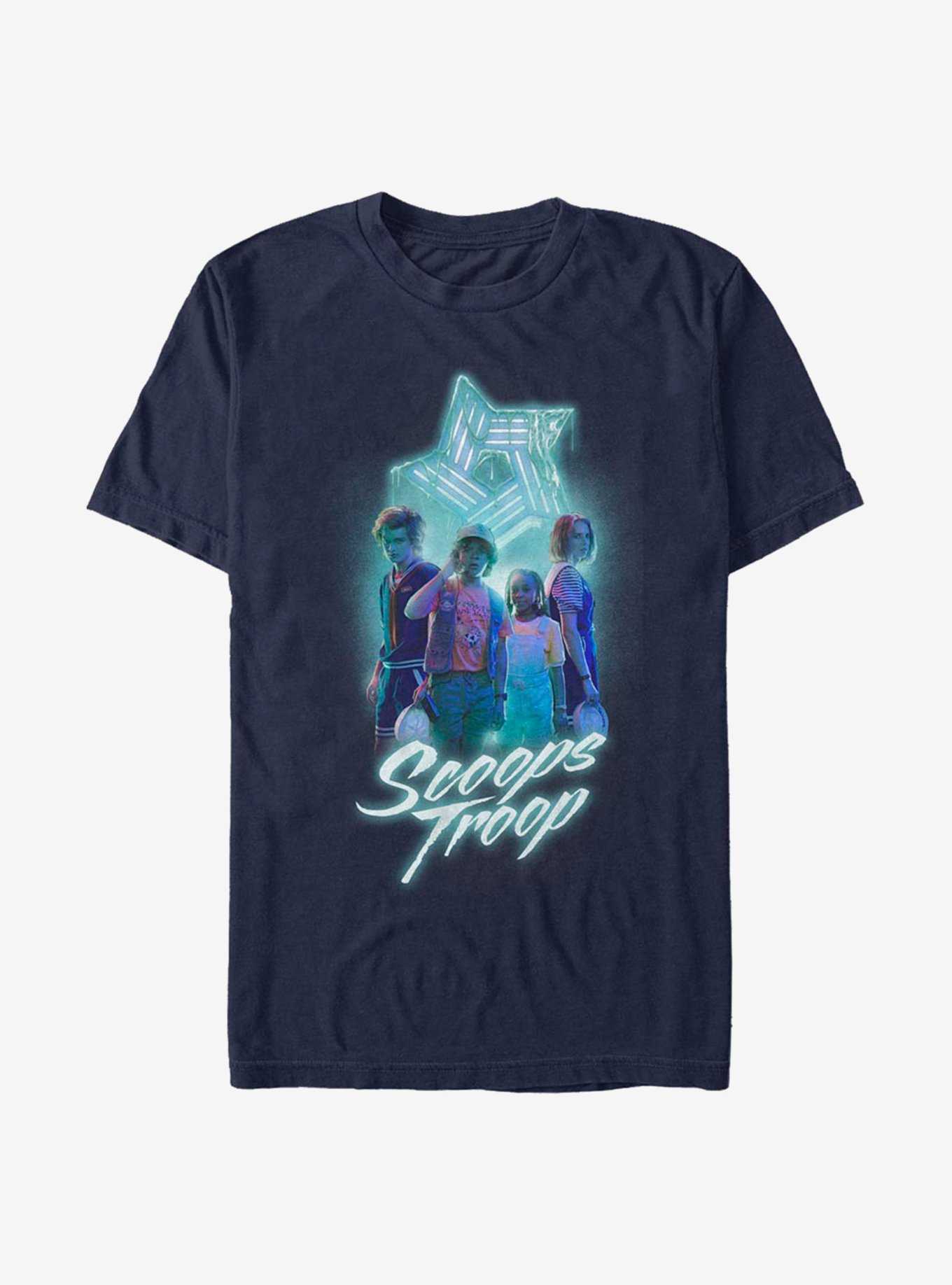 Extra Soft Stranger Things Scoops Troop The Crew T-Shirt, , hi-res