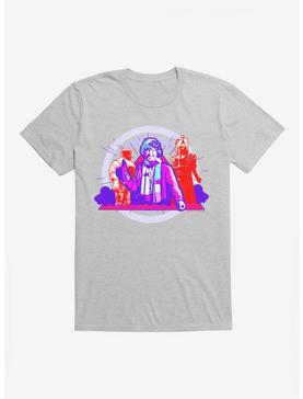 Doctor Who The Fourth Doctor Sutekh And Ice Warrior T-Shirt, HEATHER GREY, hi-res
