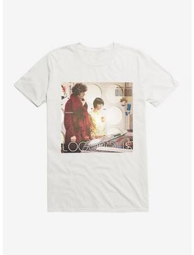 Doctor Who The Fourth Doctor Logopous T-Shirt, WHITE, hi-res
