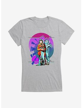Doctor Who The Fourth Doctor Cyberman Girls T-Shirt, HEATHER, hi-res