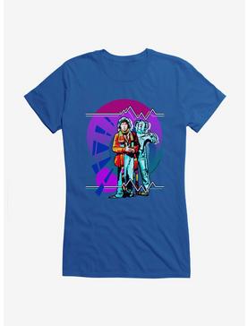 Doctor Who The Fourth Doctor Cyberman Girls T-Shirt, ROYAL, hi-res