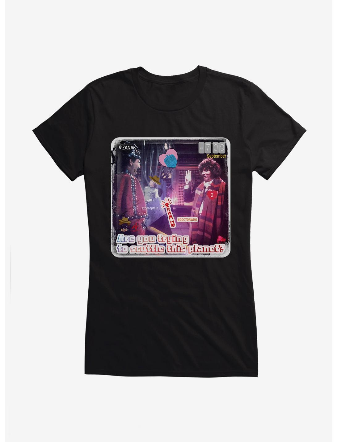 Doctor Who The Fourth Doctor Scuttle This Planet Girls T-Shirt, , hi-res