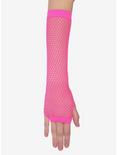 Hot Pink Fishnet Arm Warmers, , hi-res