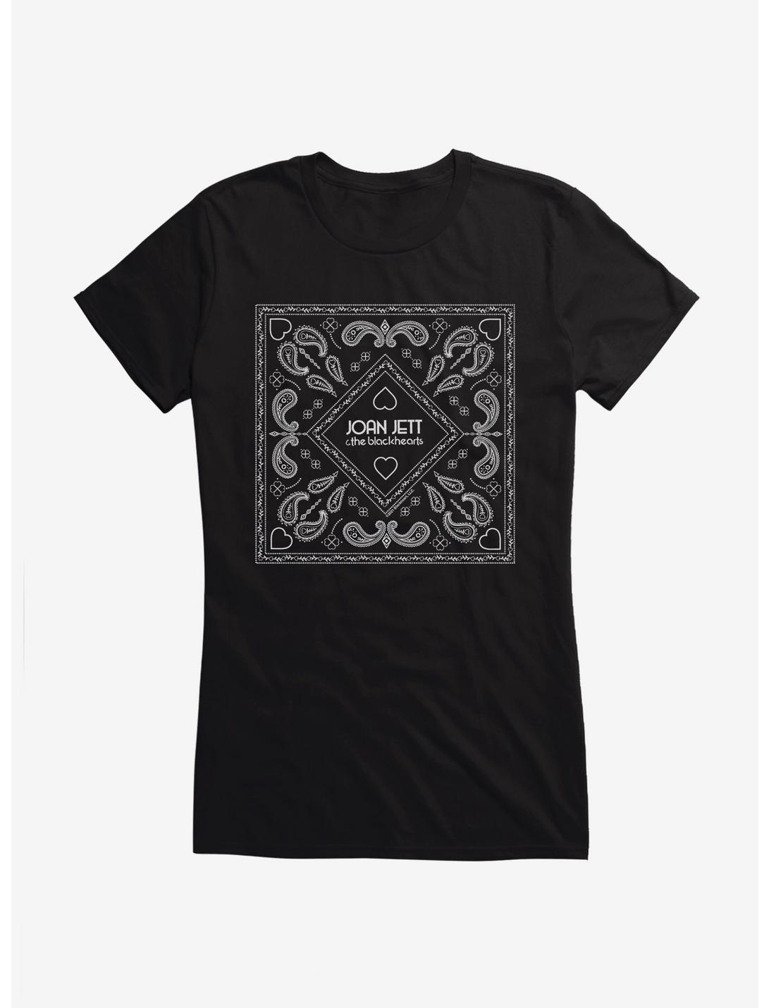 Joan Jett Paisley Bandana Logo Girls T-Shirt, BLACK, hi-res