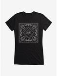 Joan Jett Paisley Bandana Logo Girls T-Shirt, BLACK, hi-res