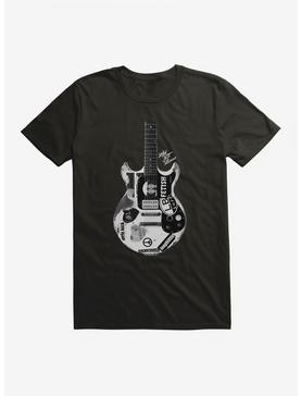 Joan Jett Black And White Guitar Logo T-Shirt, , hi-res