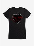 Joan Jett Red Script Autograph In Heart Girls T-Shirt, , hi-res