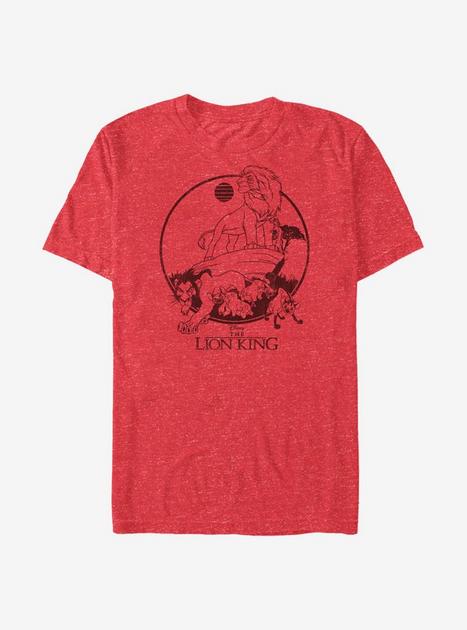 Disney The Lion King The Lion Sunset T-Shirt - RED | Hot Topic