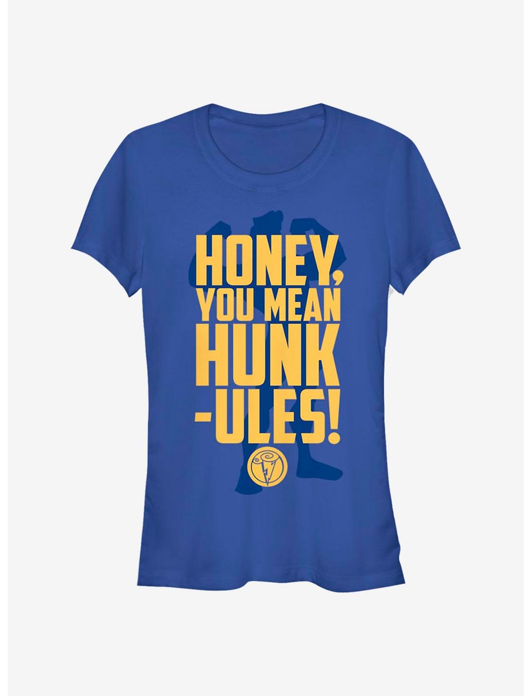 Disney Hercules You Mean Hunk-Ules Stack Girls T-Shirt, ROYAL, hi-res