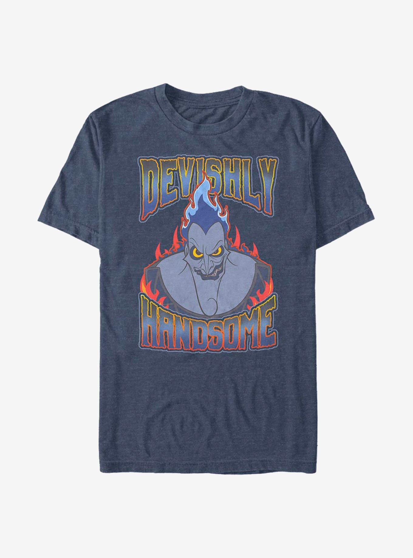 Disney Hercules Devishly Handsome T-Shirt, NAVY HTR, hi-res