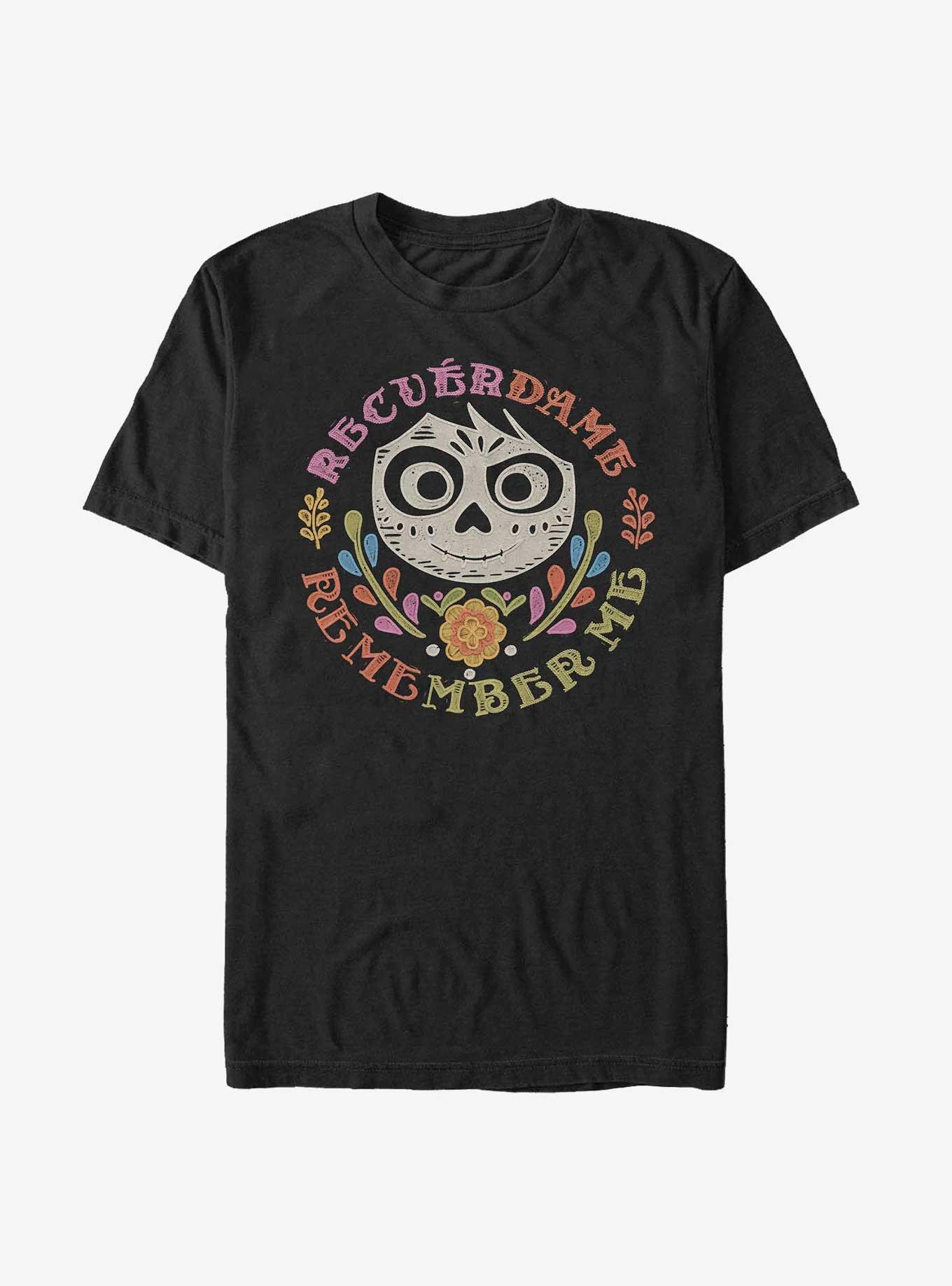 Disney Pixar Coco Remember Me Emblem T-Shirt, BLACK, hi-res