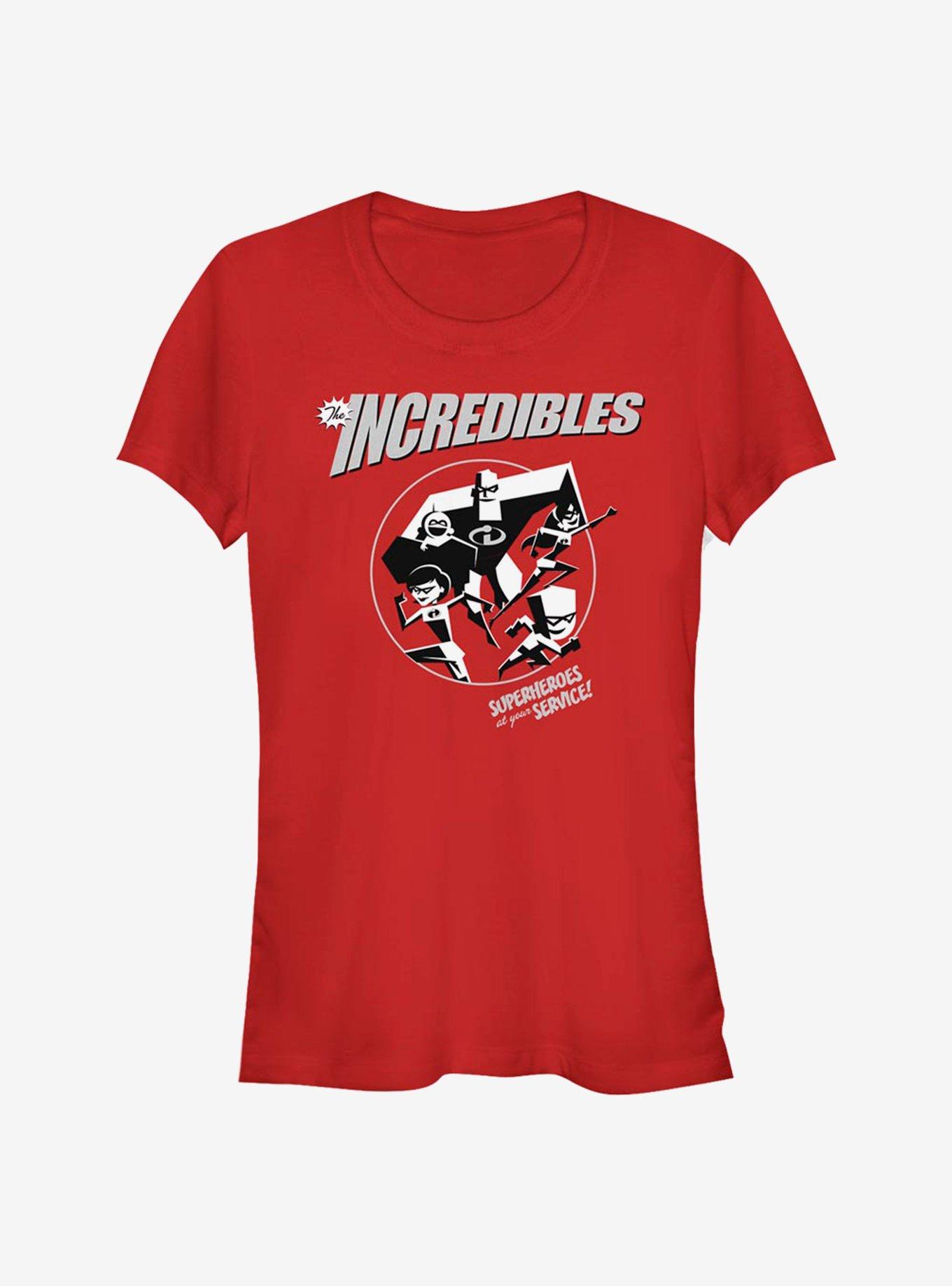 Disney Pixar The Incredibles Superheroes Girls T-Shirt