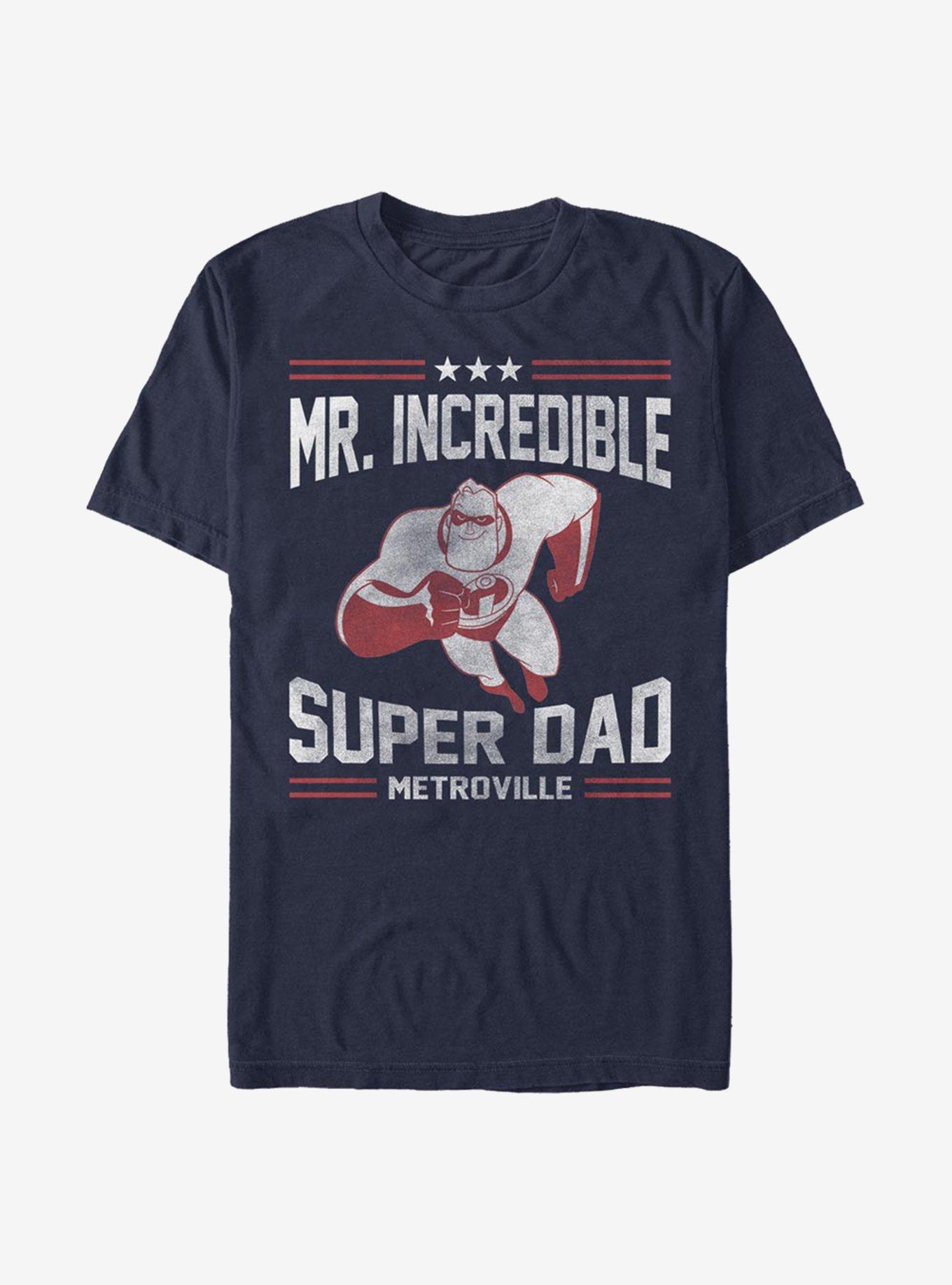 Disney Pixar The Incredibles Sporty Super Dad T-Shirt, NAVY, hi-res