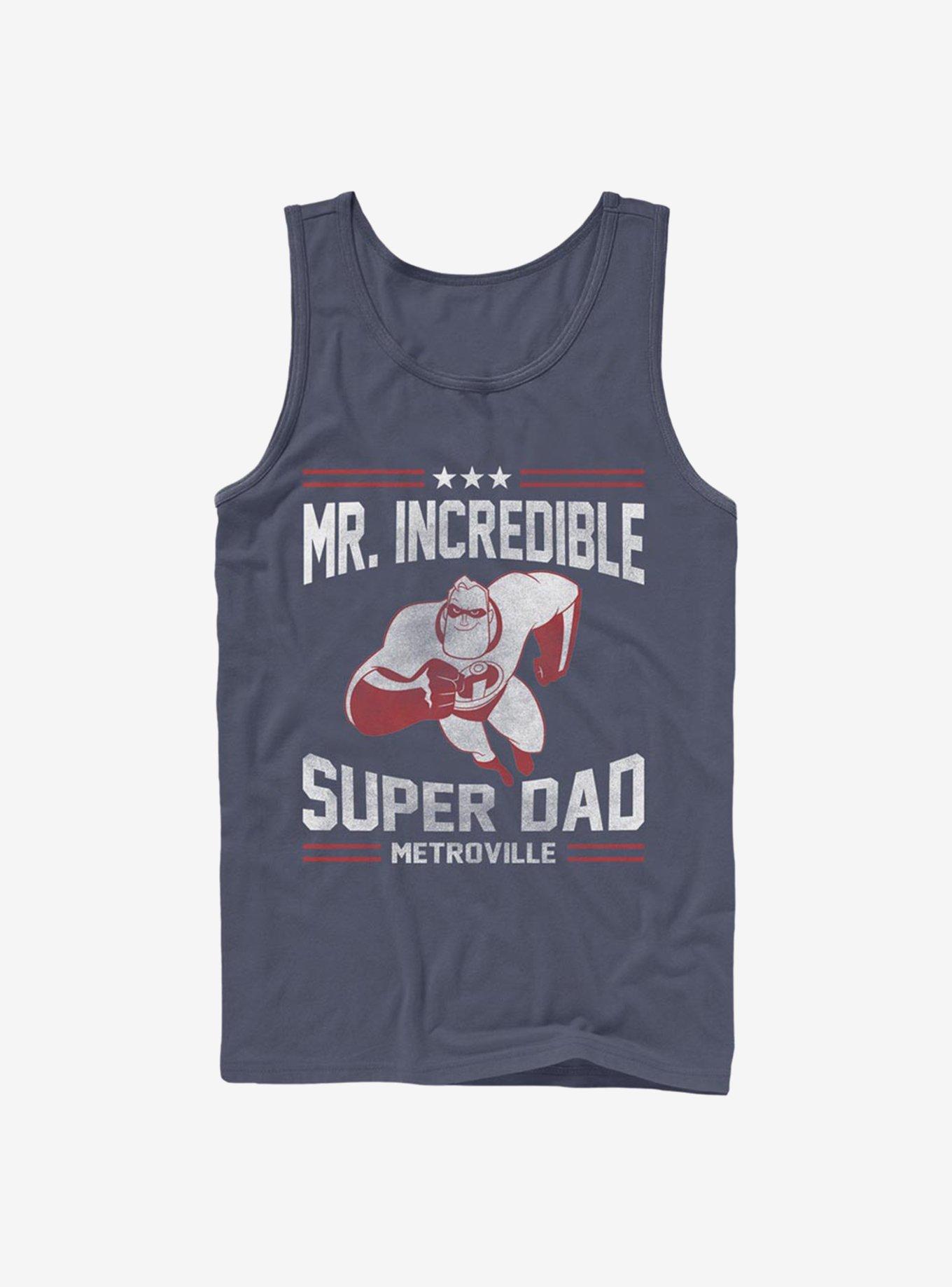 Disney Pixar The Incredibles Sporty Super Dad Tank, NAVY, hi-res