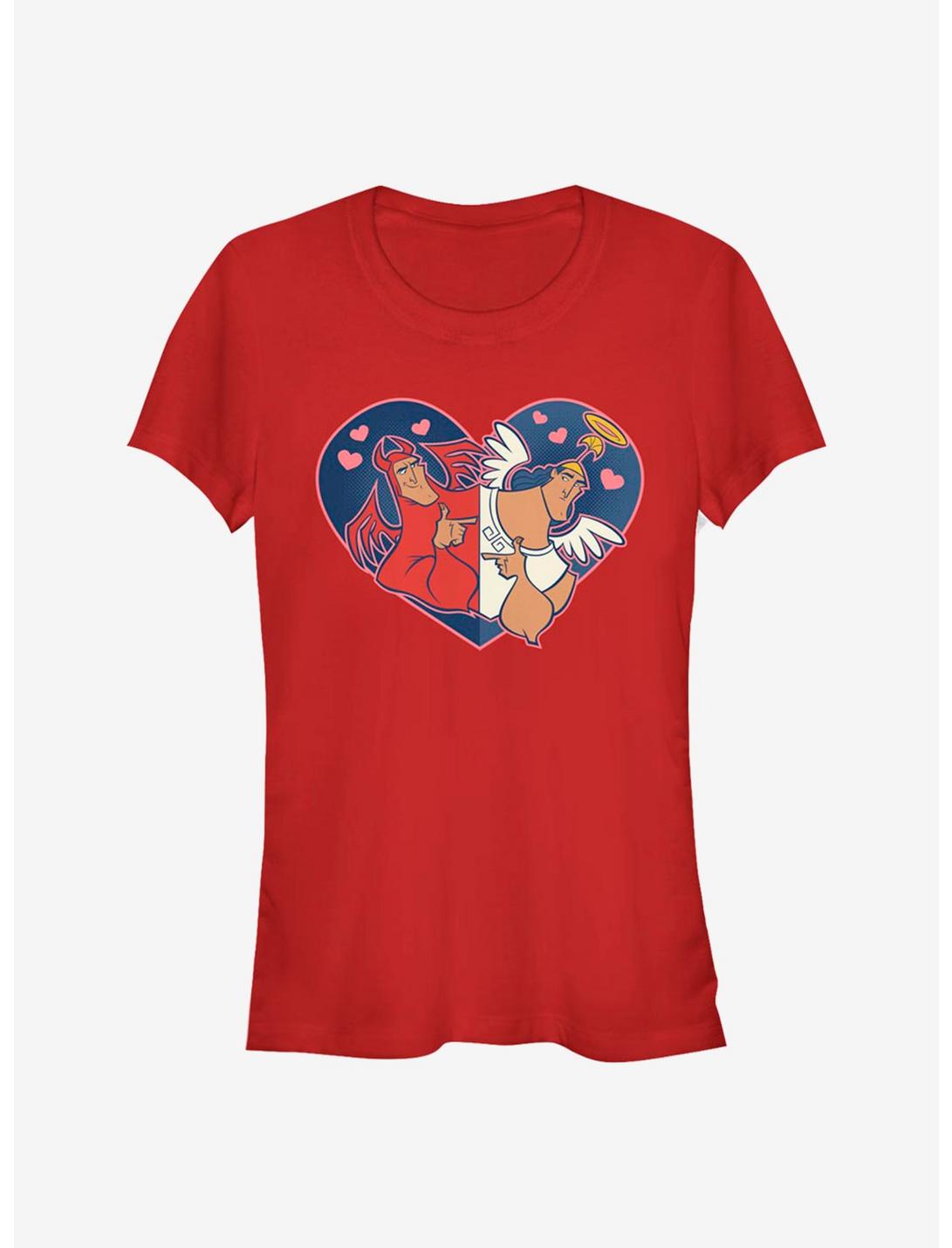 Disney The Emporer's New Groove Angel Devil Girls T-Shirt, RED, hi-res