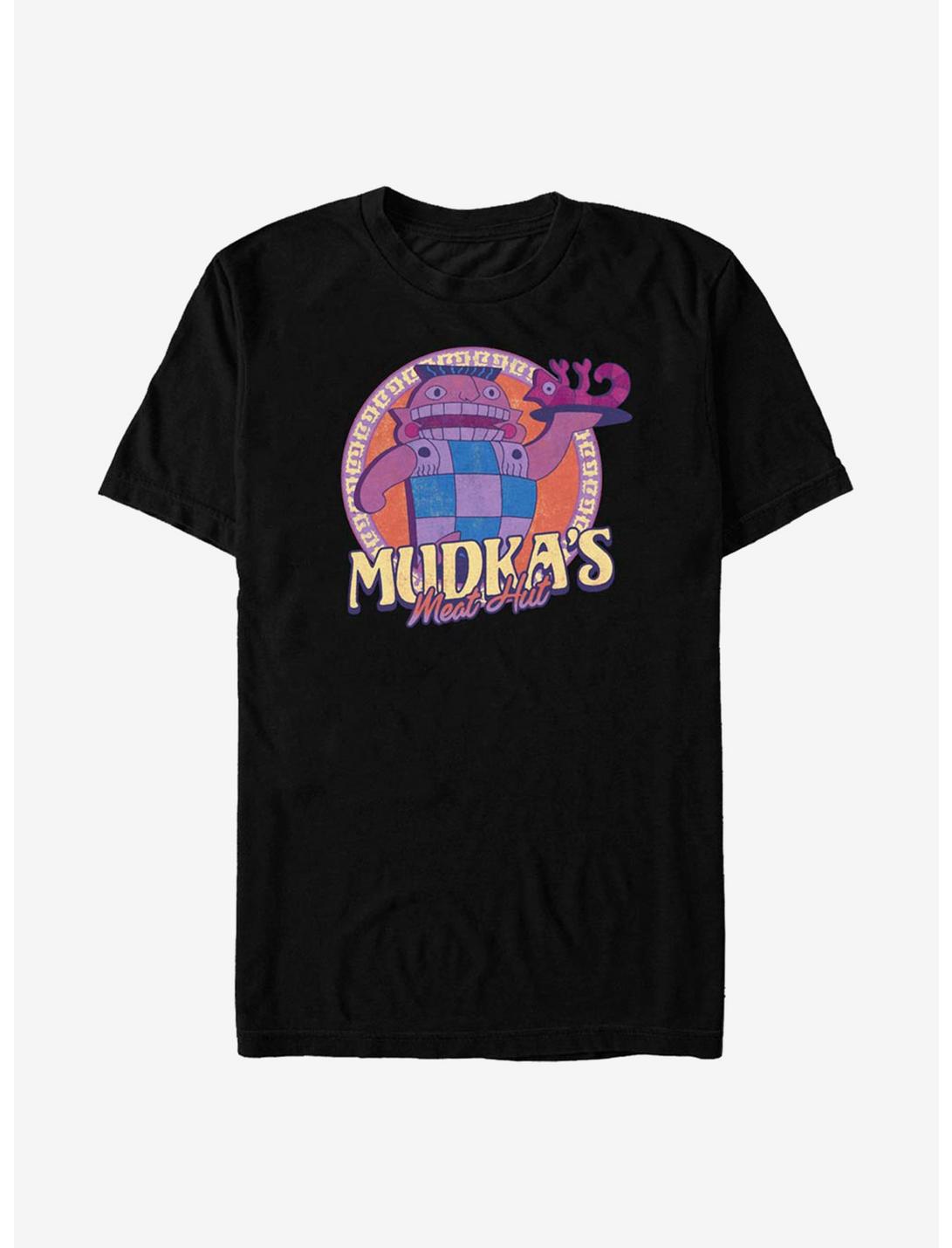 Disney The Emporer's New Groove Mudka's Meat Hut T-Shirt, BLACK, hi-res