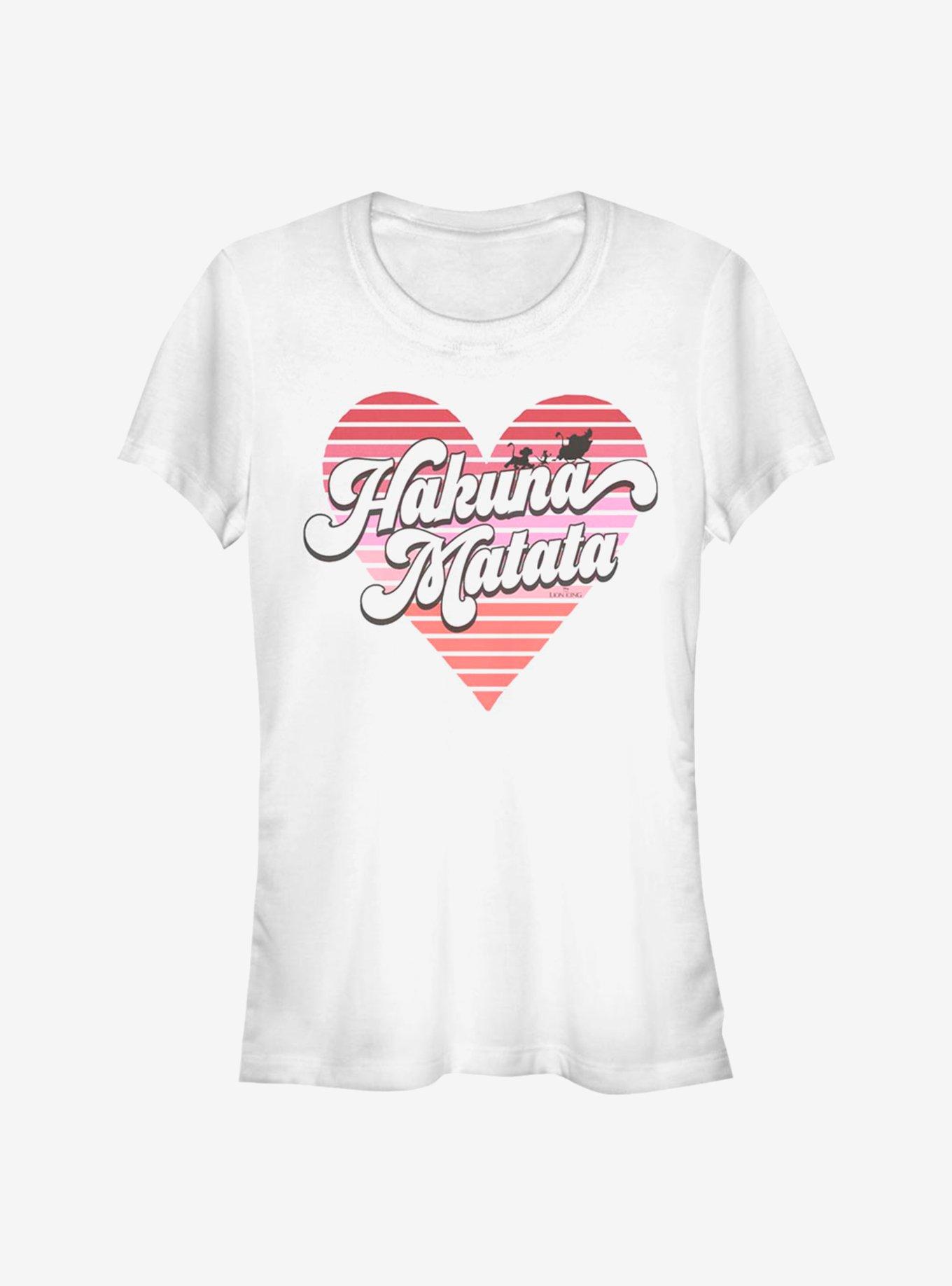 Disney The Lion King Hakuna Heart Girls T-Shirt, WHITE, hi-res