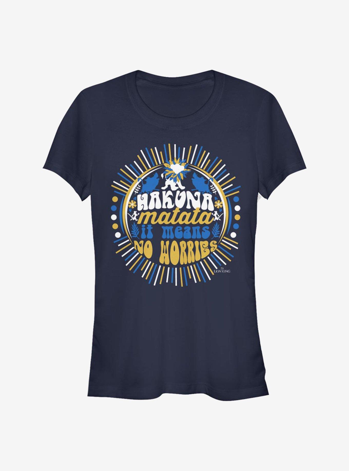 Disney The Lion King Hakuna Matata Girls T-Shirt, NAVY, hi-res