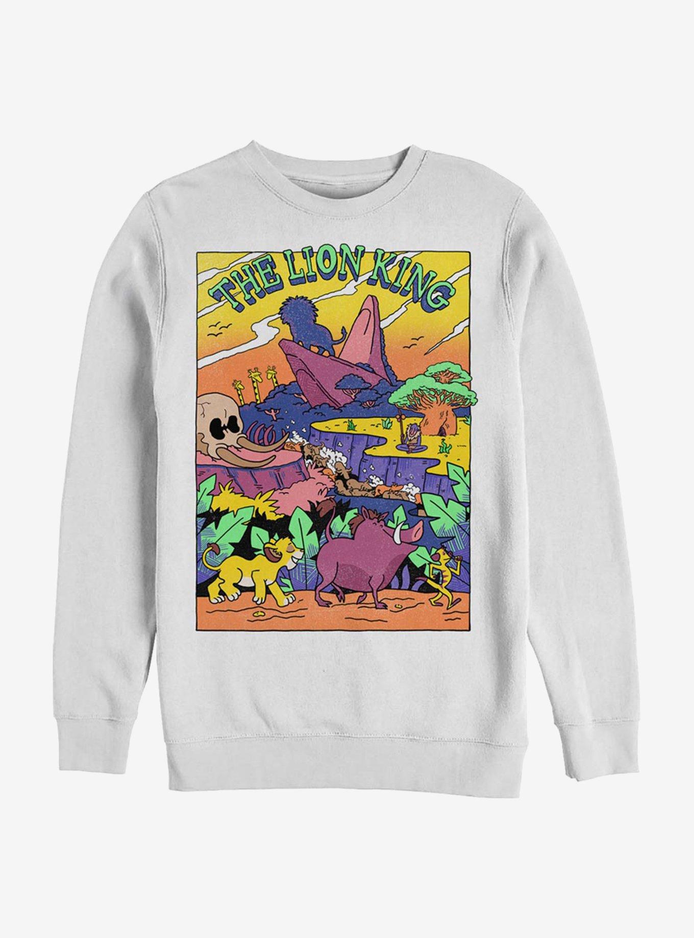 Disney The Lion King The Lion Legend Crew Sweatshirt, WHITE, hi-res