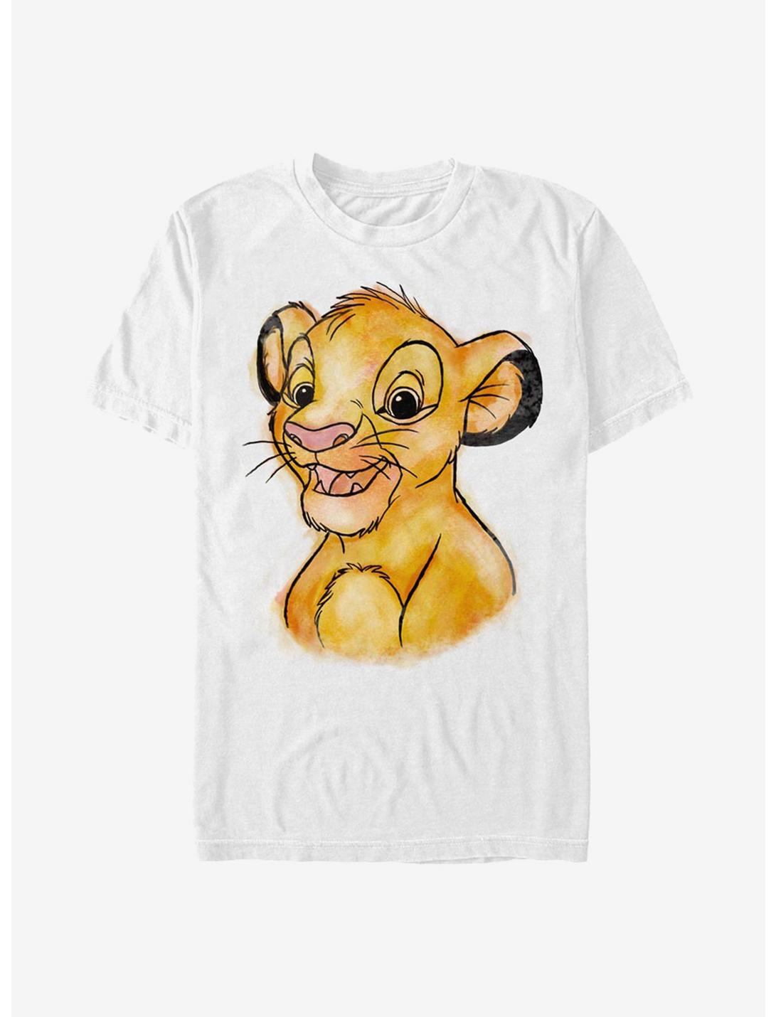 Disney The Lion King Painted Simba T-Shirt, WHITE, hi-res