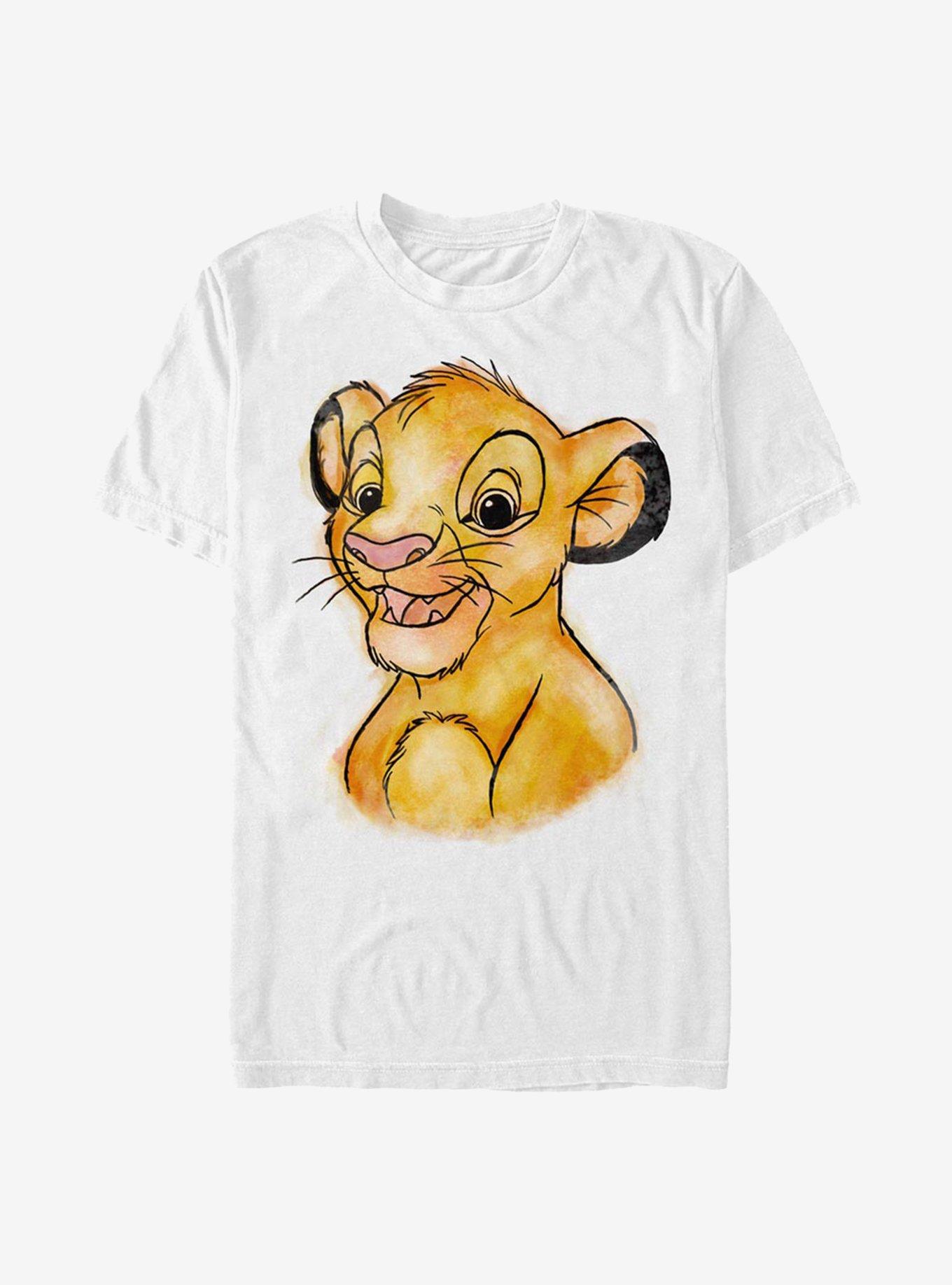 Disney The Lion King Painted Simba T-Shirt - WHITE | Hot Topic