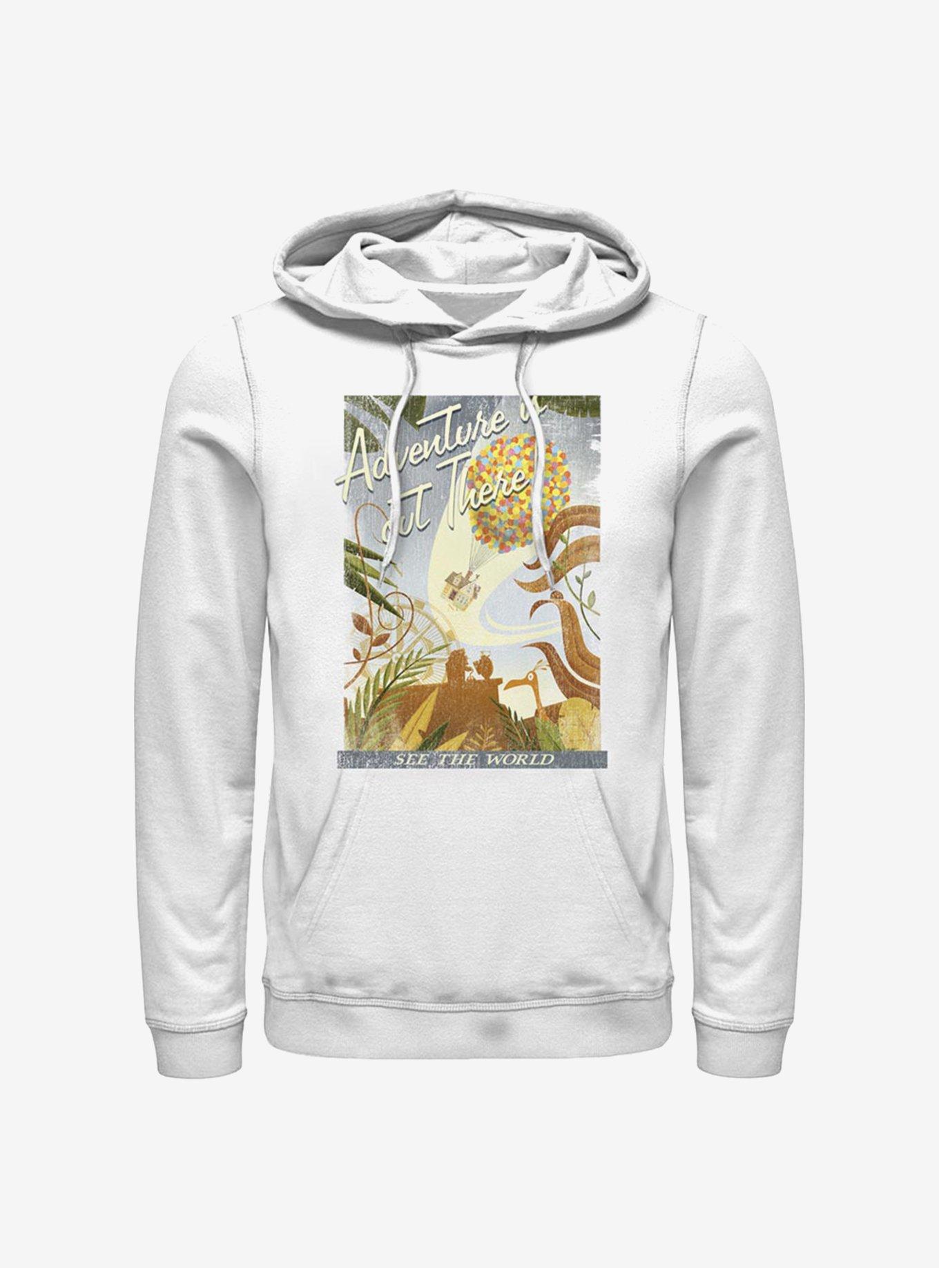 Disney Pixar Up Travel Poster Hoodie, WHITE, hi-res