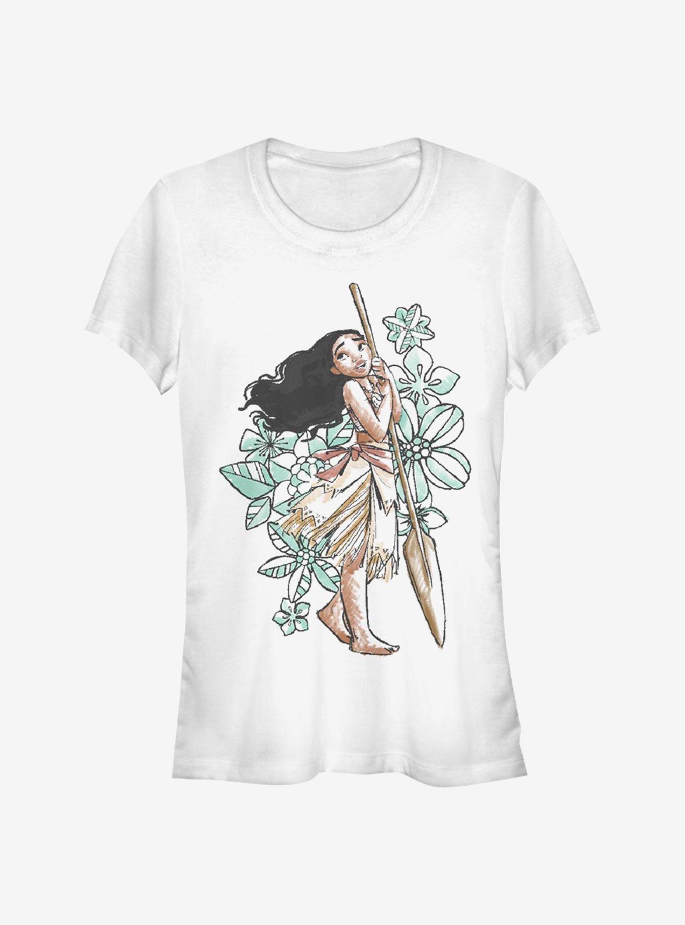 Disney Moana Sketch Girls T-Shirt, WHITE, hi-res