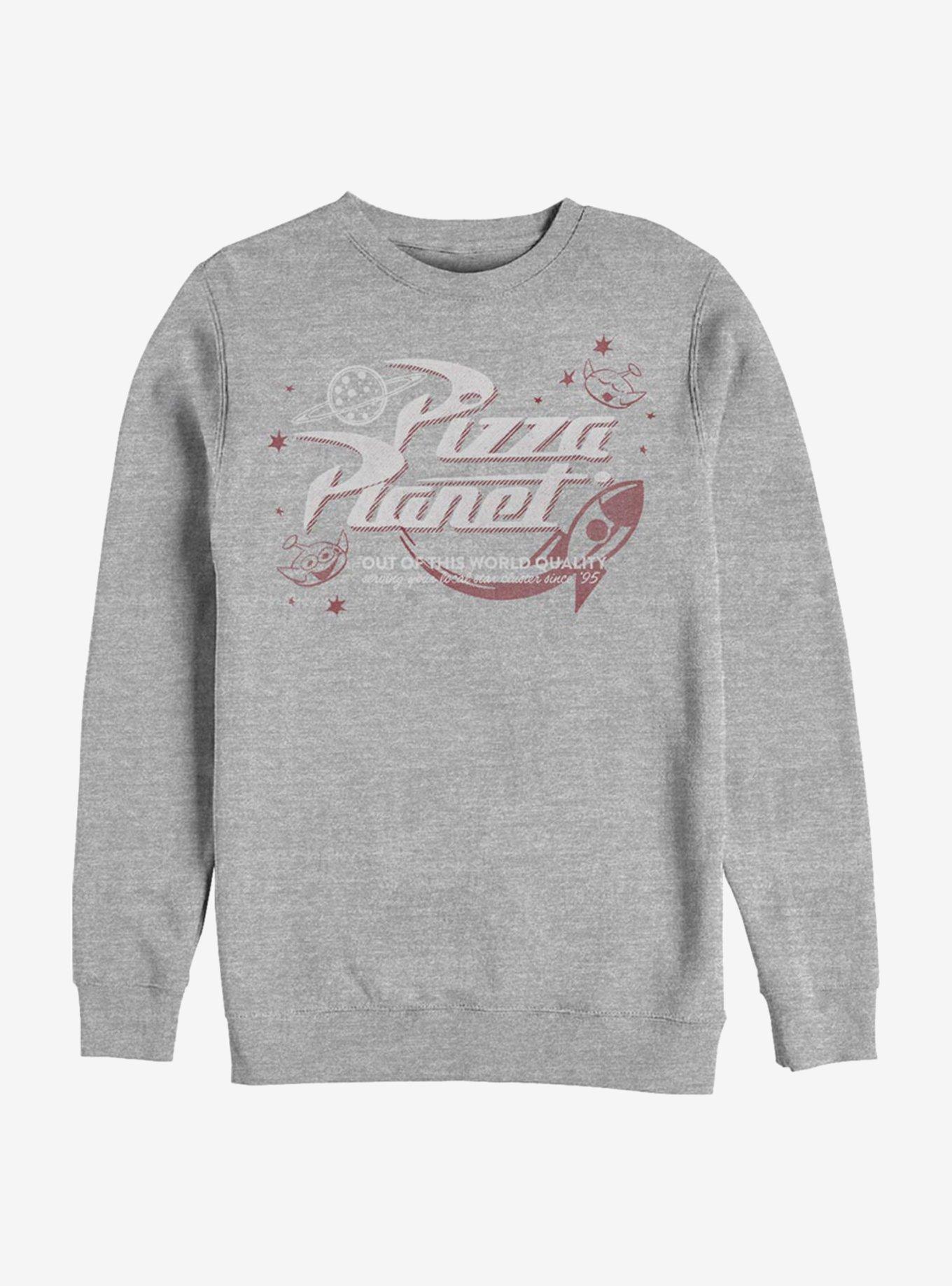 Disney Pixar Toy Story Retro Pizza Planet Crew Sweatshirt, , hi-res