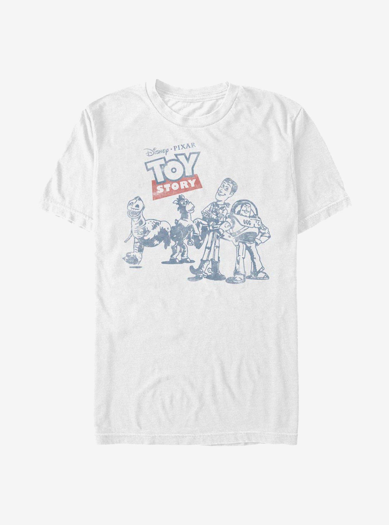 Disney Pixar Toy Story Vintage Comic T-Shirt, WHITE, hi-res