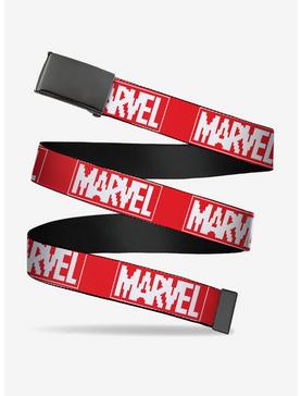 Marvel Brick 8 Bit Logo Red White Clamp Belt, , hi-res