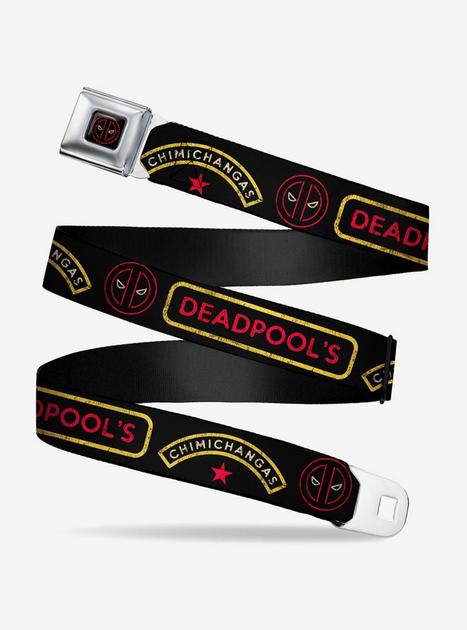 Marvel Deadpool Chimichangas Star Logo Seatbelt Belt | Hot Topic