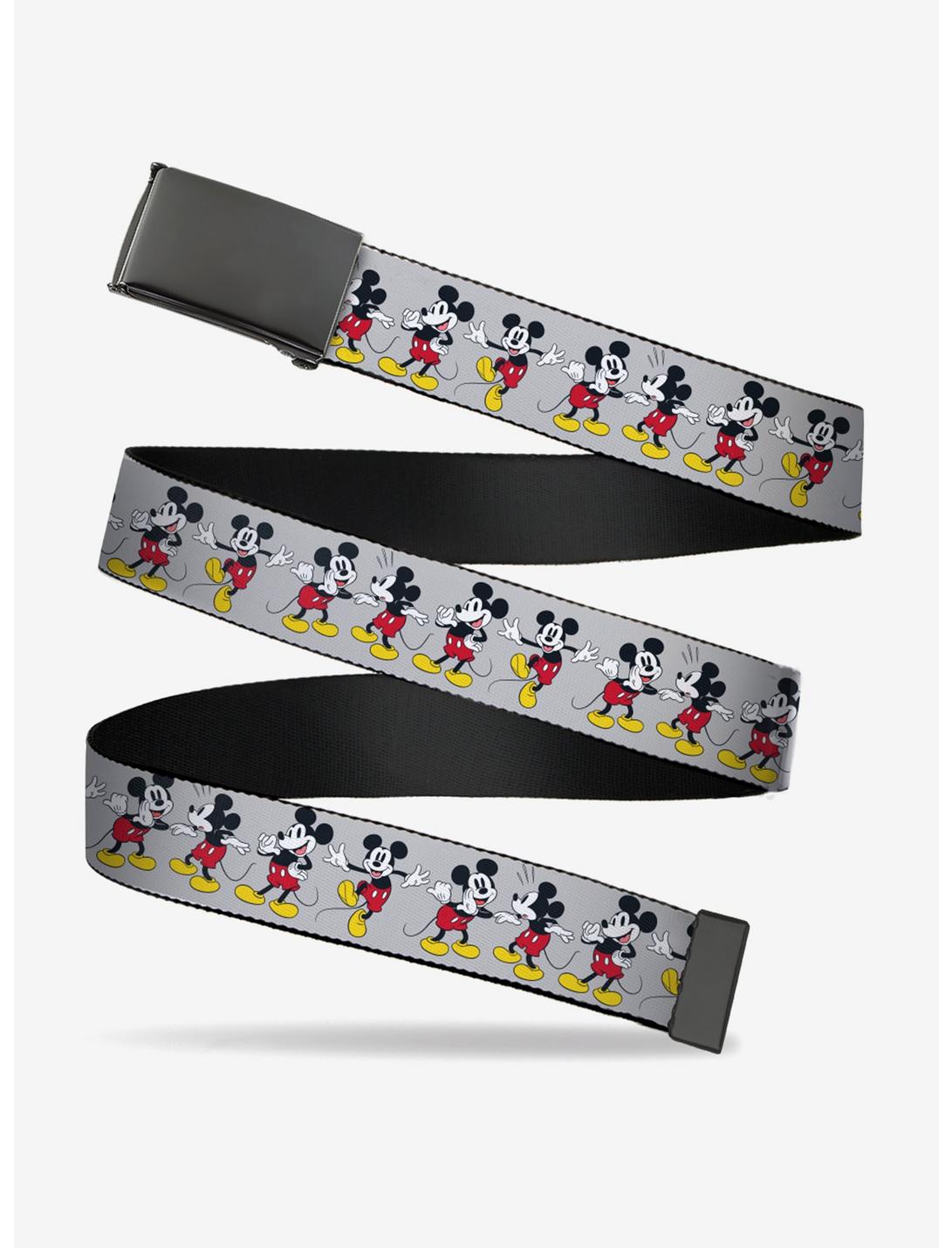 Disney Mickey Mouse Poses Gray Clamp Belt, , hi-res