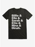 Black History Month Billie Ella Sarah Etta Nina Dinah T-Shirt, , hi-res