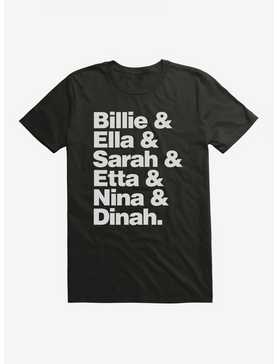 Black History Month Billie Ella Sarah Etta Nina Dinah T-Shirt, , hi-res