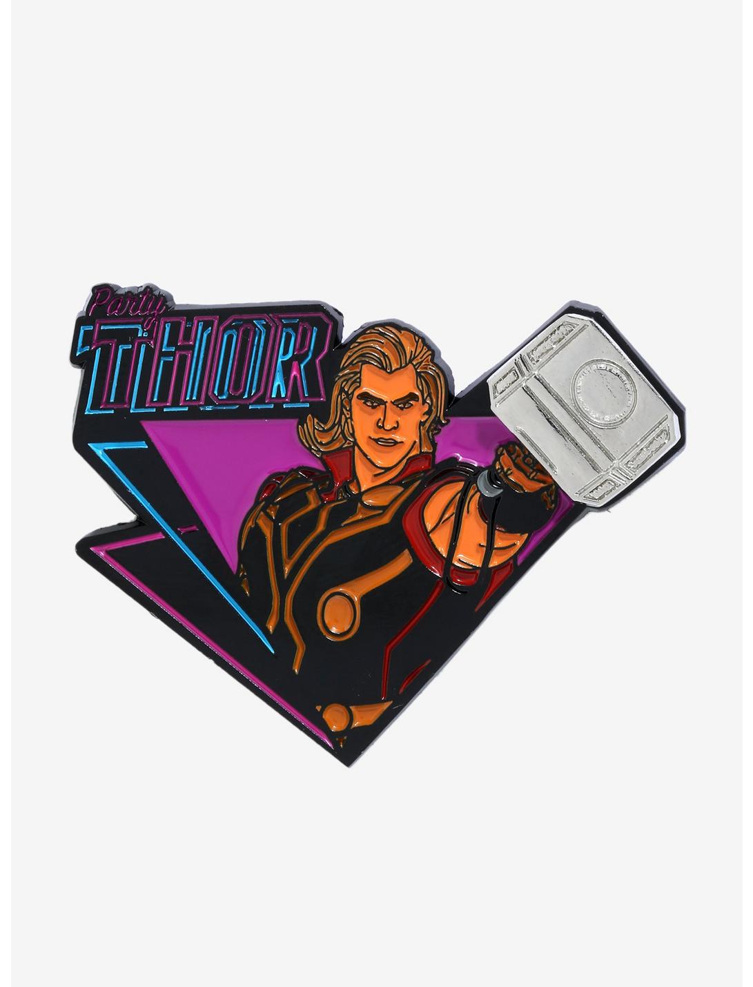 Marvel What If...? Party Thor Enamel Pin - BoxLunch Exclusive, , hi-res