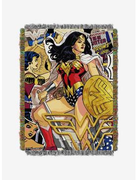 Plus Size DC Comics Wonder Woman Gone Wonder Tapestry Throw, , hi-res