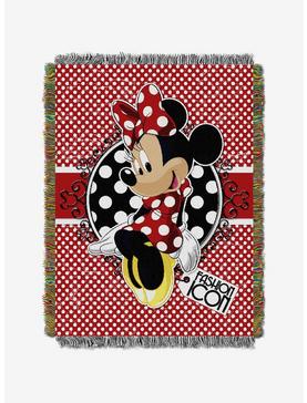 Disney Minnie Mouse Bowtique Forever Tapestry Throw, , hi-res
