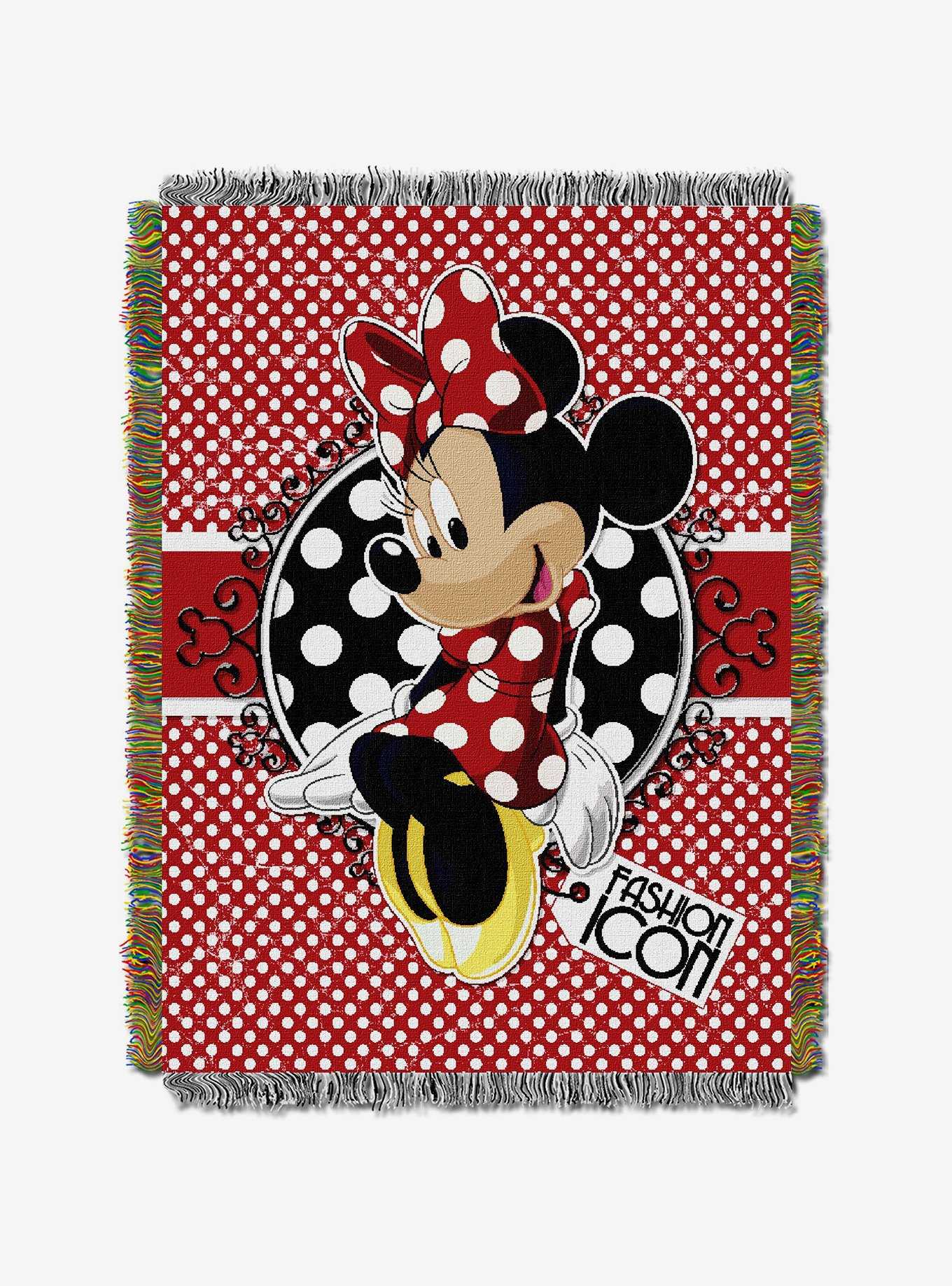 Disney Minnie Mouse Bowtique Forever Tapestry Throw, , hi-res