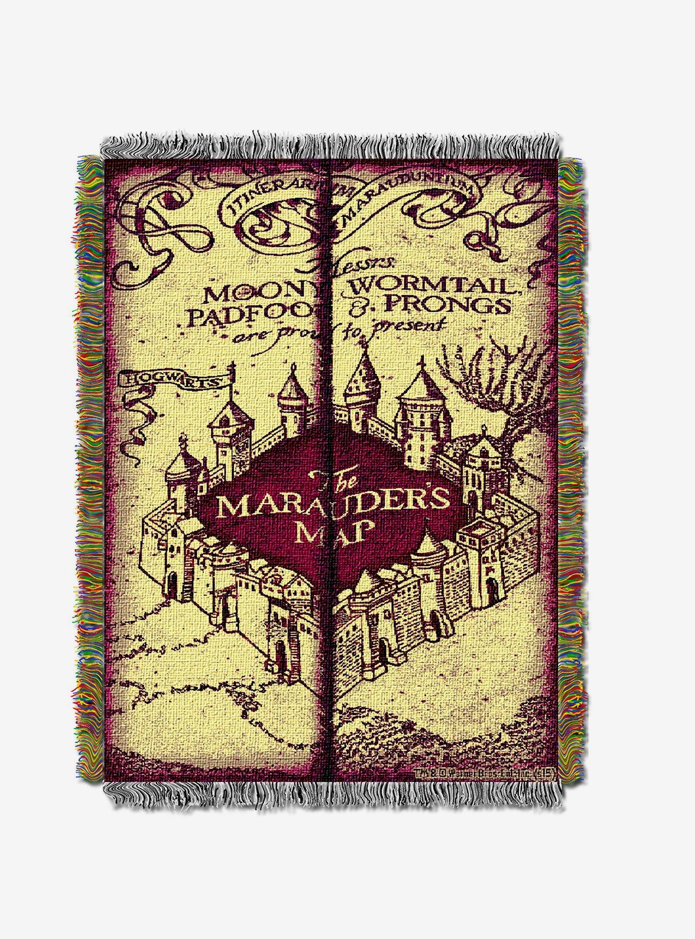 Harry Potter Marauders Map Tapestry Throw