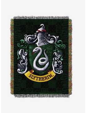 Harry Potter Slytherin Shield Tapestry Throw, , hi-res
