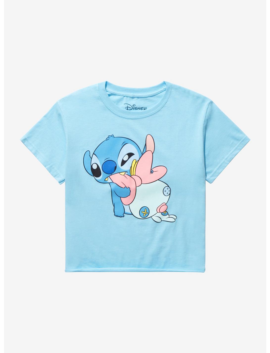Disney Lilo & Stitch Baby Stitch & Scrump Crop Girls T-Shirt, MULTI, hi-res