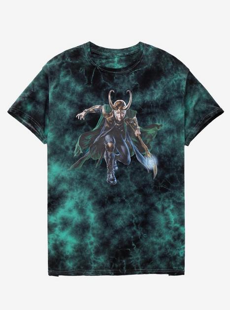 Loki t-shirt green infinity saga size XL outlet kinda of tie-die