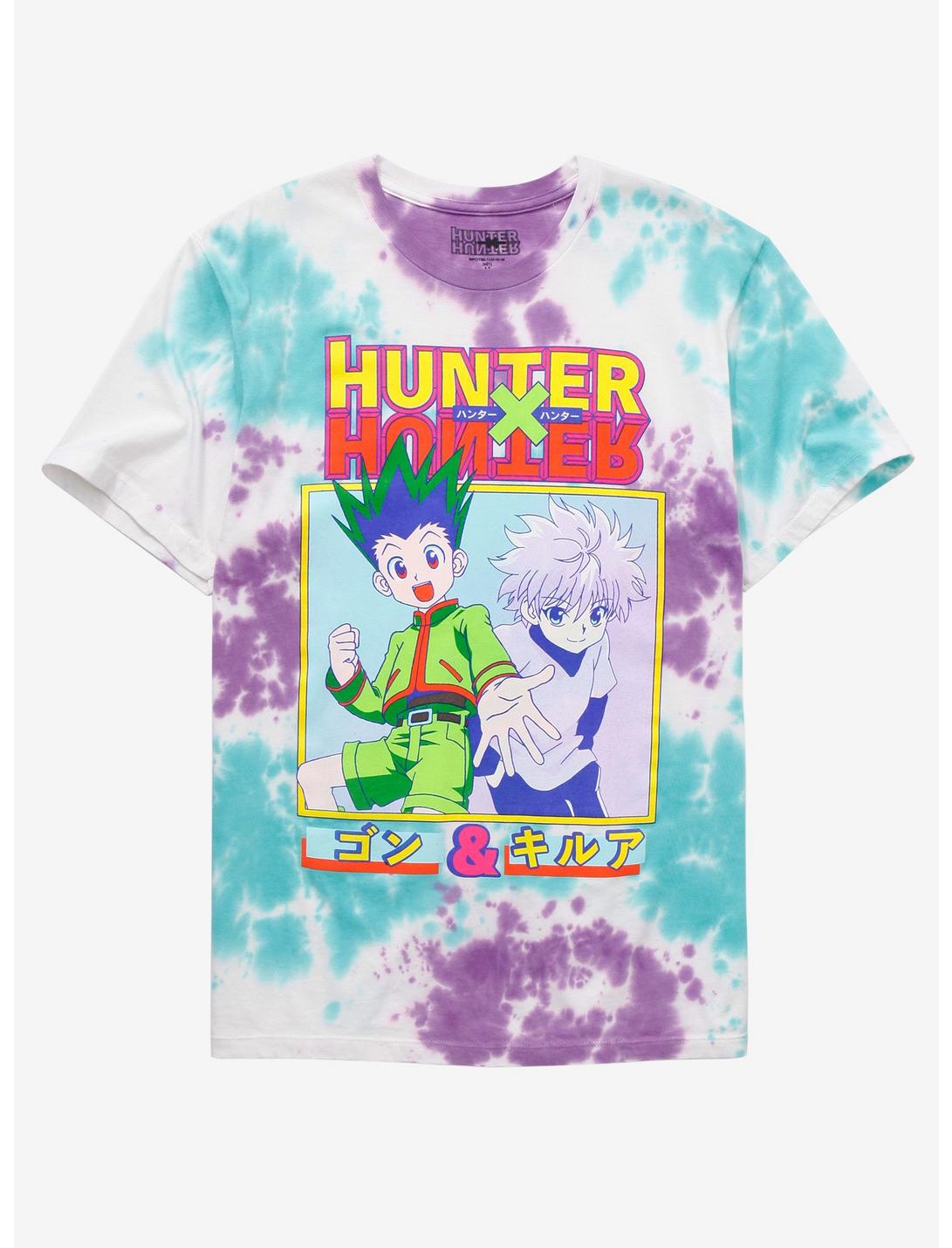 Hunter X Hunter Multi Tie-Dye Boyfriend Fit Girls T-Shirt, MULTI, hi-res