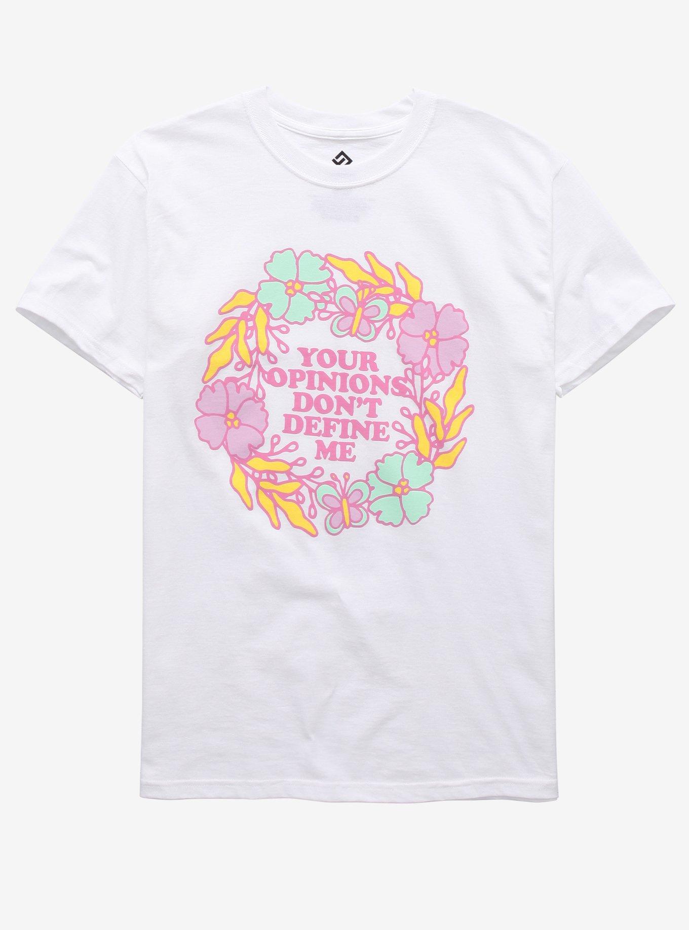 Your Opinions Don't Define Me Flower T-Shirt, MULTI, hi-res