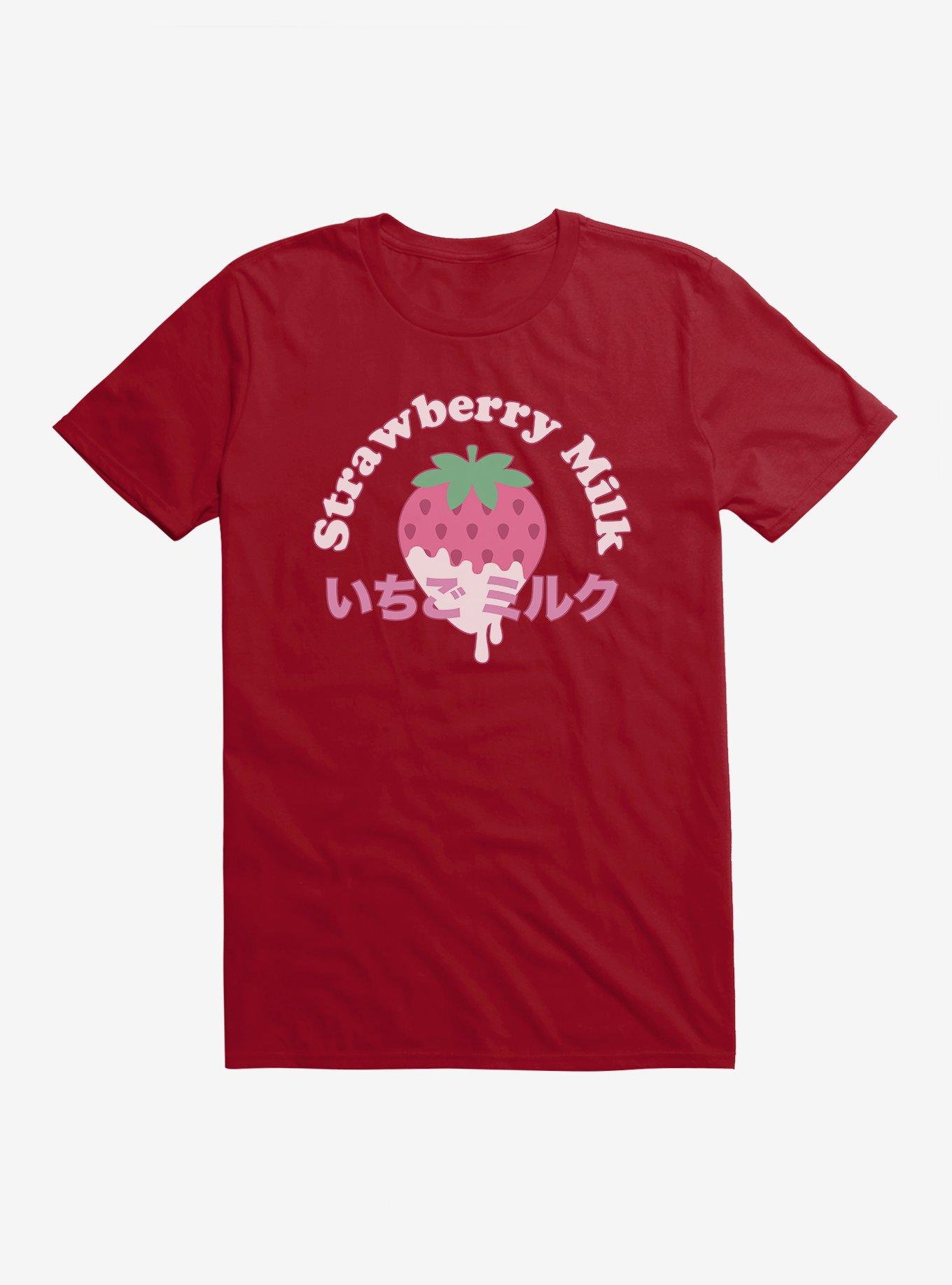 Strawberry Milk T-Shirt, , hi-res