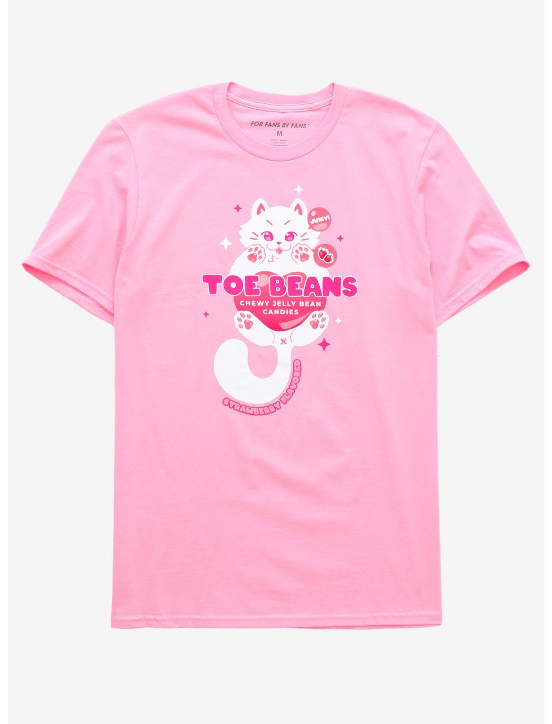 Cat Toe Beans Candy T-Shirt, PINK, hi-res