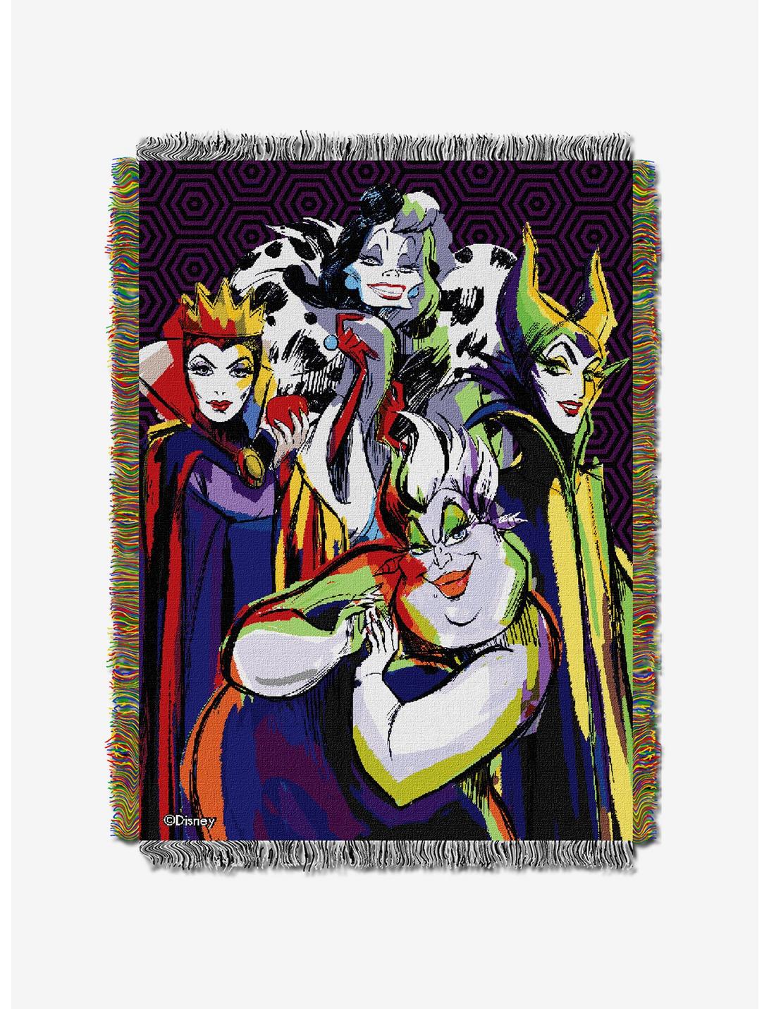 Disney Villains Group Tapestry Throw, , hi-res